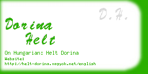 dorina helt business card